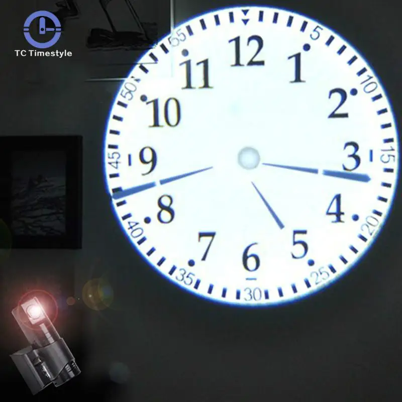 

Saving Projection Alarm Clock Digital Luminous Luminova Mute Creative Fashion Electronic Wall Clocks LED Cold Light Source Power