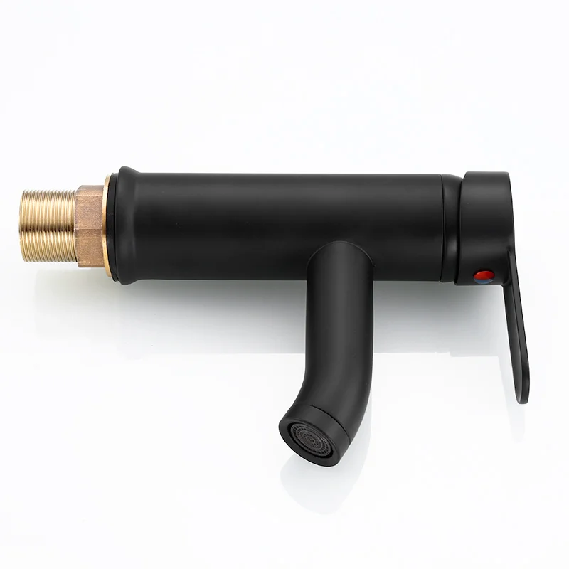  Basin Faucets Modern Matte Black Basin Mixer Tap Stainless Steel Faucet Single Handle Deck Sink Water Crane for Bathroom 