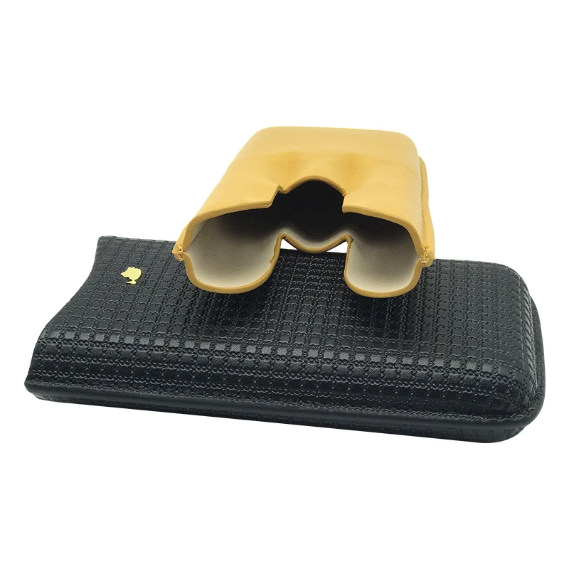 COHIBA Leather Cigar Case / Humidor 3 Tubes Cigar Travel Holder Case Humidor Gift Box