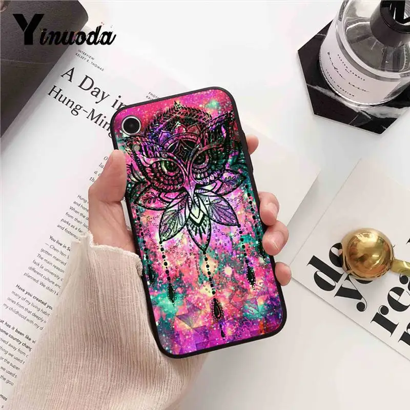 Yinuoda Сова и Ловец снов Splendid аксессуары для телефонов Чехол для iPhone 7 6X8 6s Plus 5S SE XR XS MAX11 11pro 11promax - Цвет: 8