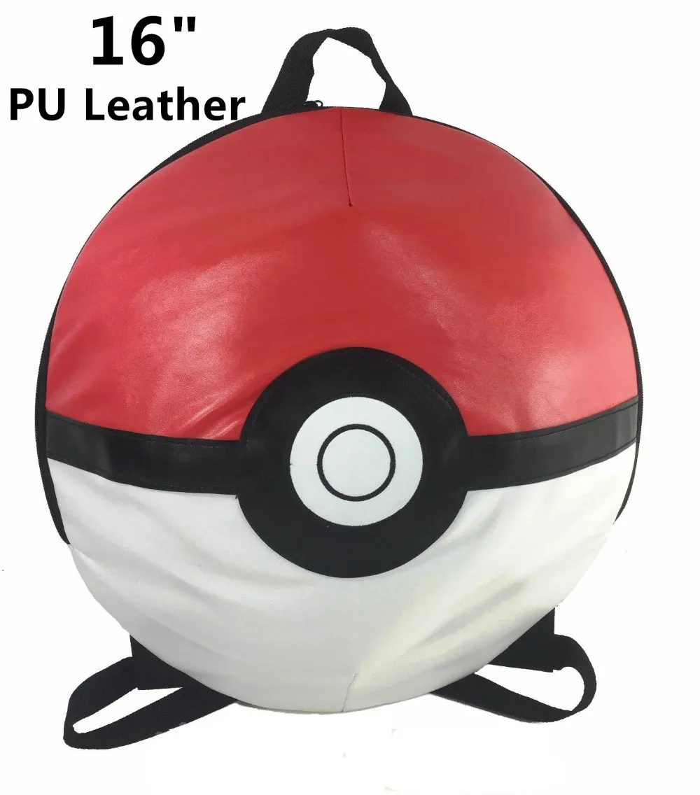 Перейти 3D Pokeball Pokemon 1" Круглый Рюкзак Большие Мальчики Школа Сумка Модный Путешествовать Спорт Уличный Кемпинг Модный Путешествовать Спорт Уличный Кемпинг