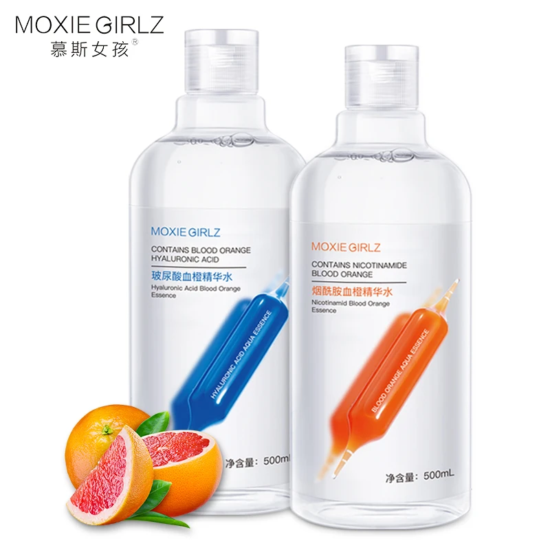 

Nicotinamide Hyaluronic Acid Blood Orange Essence Water 500ml Shrink Pores Moisturizing Brighten Skin Deep Cleansing Toner