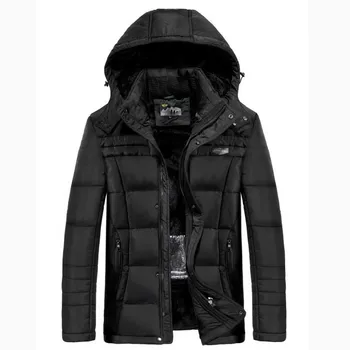 

Autumn Winter Windbreaker Clothes Men Jackets and Coats Thick Warm Hooded OUTWEAR Parka Cotton Padded Man Clothing