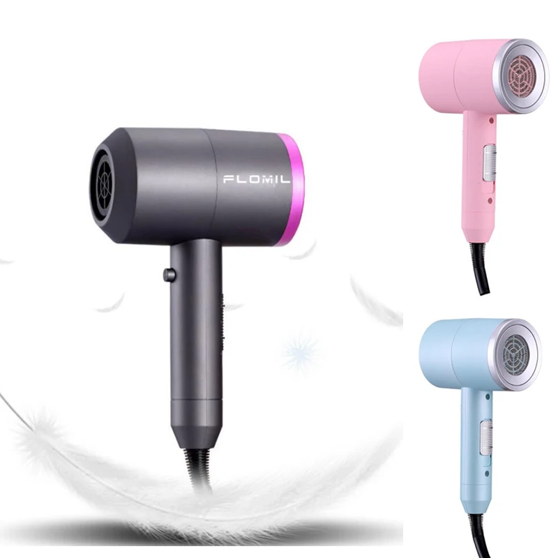 

New 1400W Supersonic Constant Temperature Control Ion Hair Dryer Household Hammer Large Power Fuchsia Hair Repairing Hairdryer