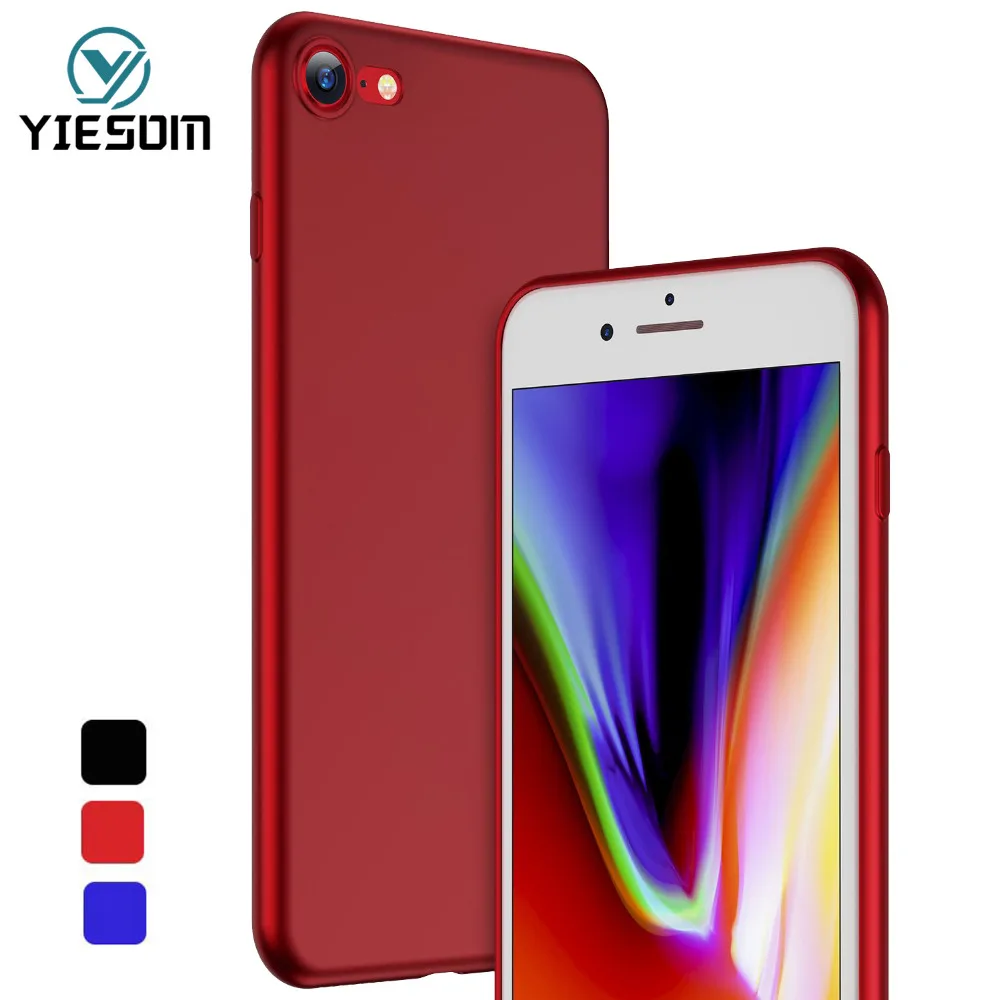 YIESOM мягкий матовый чехол из ТПУ для Apple iPhone XS Max XR X 8 7 Plus ультра тонкий силиконовый 6