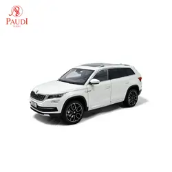 Модель Paudi 1/18 1:18 Масштаб Skoda Kodiaq SUV 2017 белый литой модельный автомобиль игрушка двери автомобиля открыть