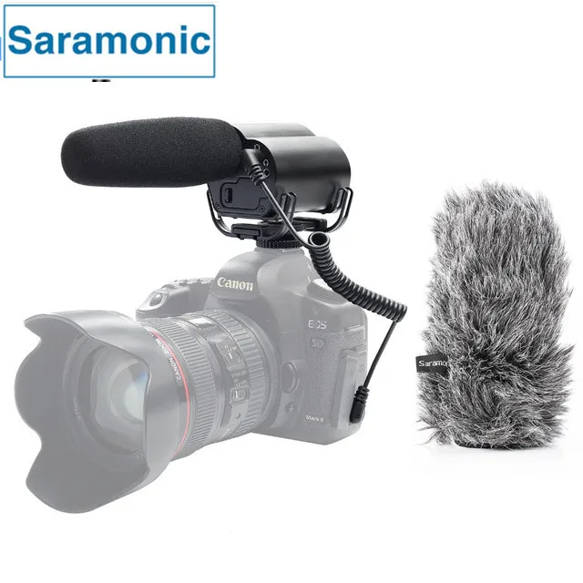 

Saramonic Vmic Video Mic Broadcast Quality Professional Audio Stereo Condenser Microphone for Canon Nikon Sony DSLR Camcorder