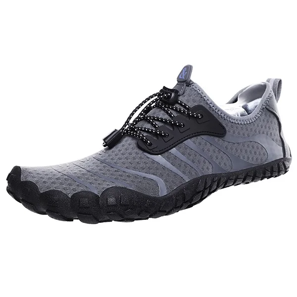 Новая летняя мужская походная обувь, Размеры 35-47, горные треккинговые ботинки для женщин, быстросохнущая дышащая обувь - Цвет: Grey 4