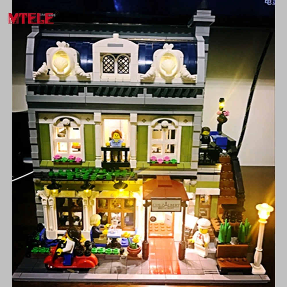 LED Light Up Kit For Lepin 15010 Compatile With Lego 10243 Creator Expert City Street Parisian