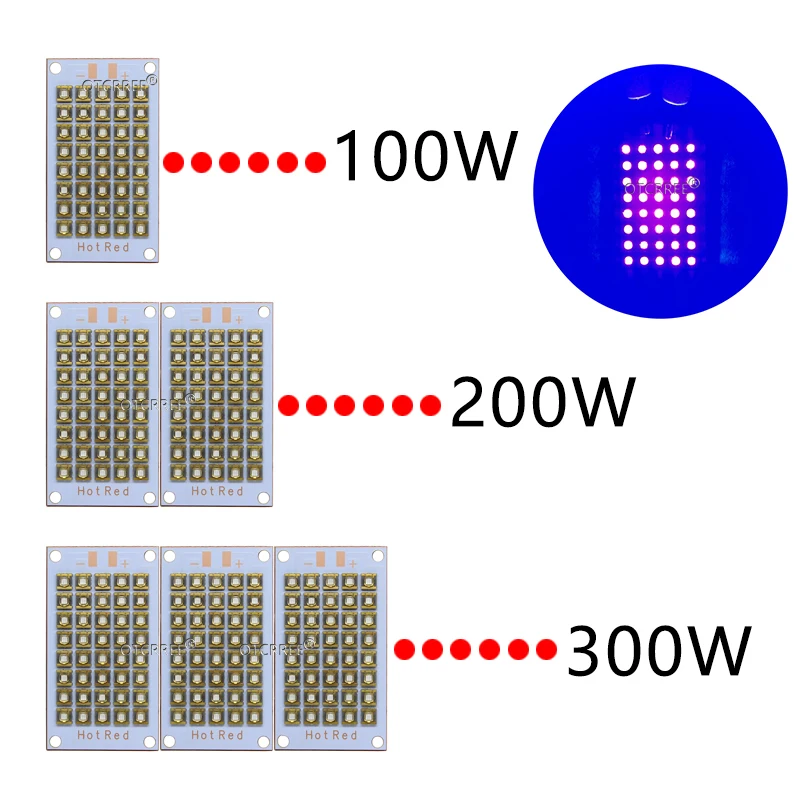 50W100W120W200W полу светодиодный s УФ лампа 395nm 405nm 420nm 365nm УФ фиолетовый светодиодный медный PCB для УФ-светильник планшетный принтер клей отверждения светильник