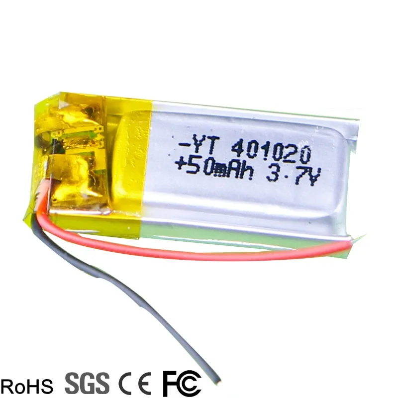 3,7 v 50mah 1S RC игрушки Rc автомобили Bluetooth динамик Bluetooth гарнитура цифровые продукты литий-полимерный аккумулятор 3,7 V 401020