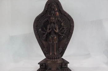 

17 Tibet Bronze Copper 1000 Arms Eleven-faced Avalokitesvara GuanYin Kwan-Yin
