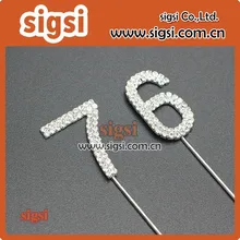 Мода номер горный хрусталь торт Топпер Ювелирные наборы для дня рождения и свадьбы