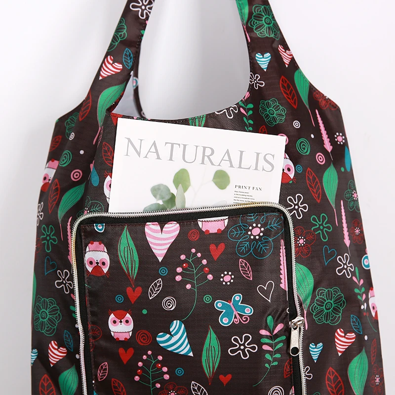 5 видов стилей, оксфордская Складная хозяйственная сумка с цветочным принтом, Экологичная Складная многоразовая сумка-тоут, сумка для хранения, складная хозяйственная сумка
