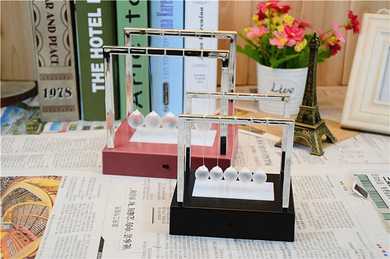 Novelty Colorful Glowing Night Light Creative Gift Newtons Cradle LED Light Up Kinetic Energy Home Offcie Science Toys Home Decor (5)