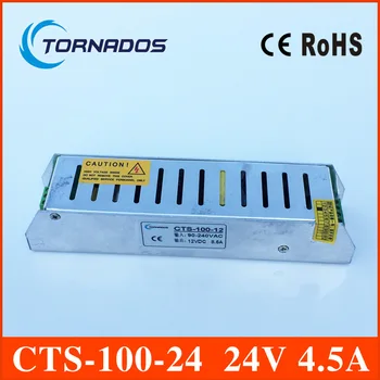 

slim small size switch mode led power supply,converter ac 110 220v to dc 24v 100w 4.5a power supply CTS-100-24