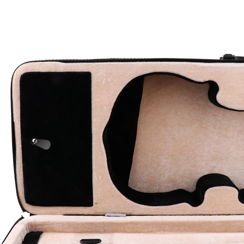 Portable Oxford Fabric 4/4 Size Black Violin Fiddle Storage Case Box Gig Bag Violin Fiddle Accessory for Violinist