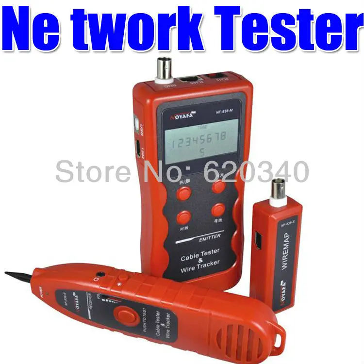 

Free Shipping,NF-838 Multipurpose network cable test meter LAN cable test Direct Hunt BNC USB RJ-11 RJ-45 1394 cable