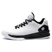 Черный/белый Баскетбольные кеды дышащая Баскетбол Сапоги и ботинки для девочек большой Размеры Basket Femme De MARQUE бренд Для мужчин Баскетбол Спортивная обувь 73101125