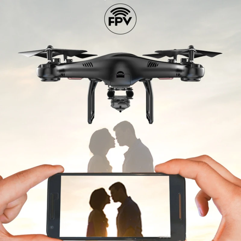 

Selfie Flying RC Drone Toy 15Mins One Key Return/Take Off/Landing APP Trajectory Flight WIFI FPV RC Helicopter With 720P Camera