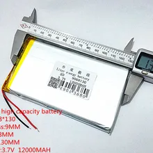 Li-po 1 шт. полимерная литиевая батарея 3,7 в, 12000 мАч 9068130 может быть настроена оптом CE FCC паспорт безопасности токсичных веществ сертификация качества
