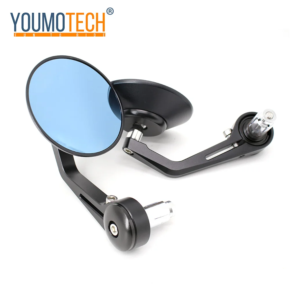 

Round 7/8" Handlebar Aluminum Alloy Motocycle Rearview Mirrors Moto End Motor Side Mirrors Motorcycle Cafe Racer Accessories