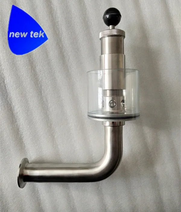 1.5" Tri Clamp 0.5 5 Bar Adjustable Pressure Relief Safety Valve Sanitary Sus304