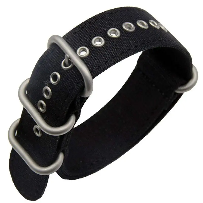 

18/20/22/26mm NATO Sweatproof Woven Nylon Fabric Canvas Watch Band Strap Replacement Watchband Wrist Bracelet