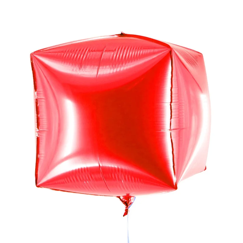 24 дюйма квадрат из розового золота воздушные шары на день рождения вечерние Алюминий шар для рождественской вечеринки поставки украшения Декор для вечеринки в честь Дня Рождения - Цвет: Red
