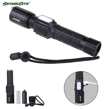 

Skywolfeye Flashlight Bright Torch 18650 / AAA LED Flashlight Lamps Long Range Adventure Searchlights Outdoor Lamps A609