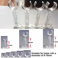 Neon Light Transparent Supports 100pcs/lot, Neon Sign Plastic Stand, Height 25mm 38mm 51mm for 6mm~18mm Tube, Neon Sign Parts