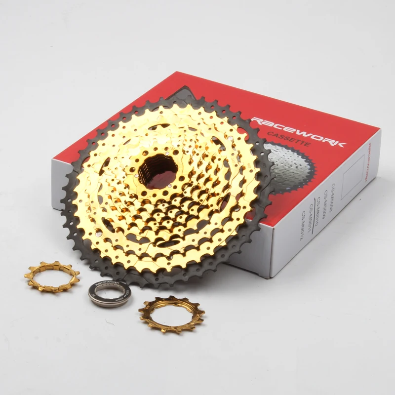 Велосипедная кассета с 10 скоростями 11 42T 46T 50T gold MTB маховик для велосипеда BMX Shimano