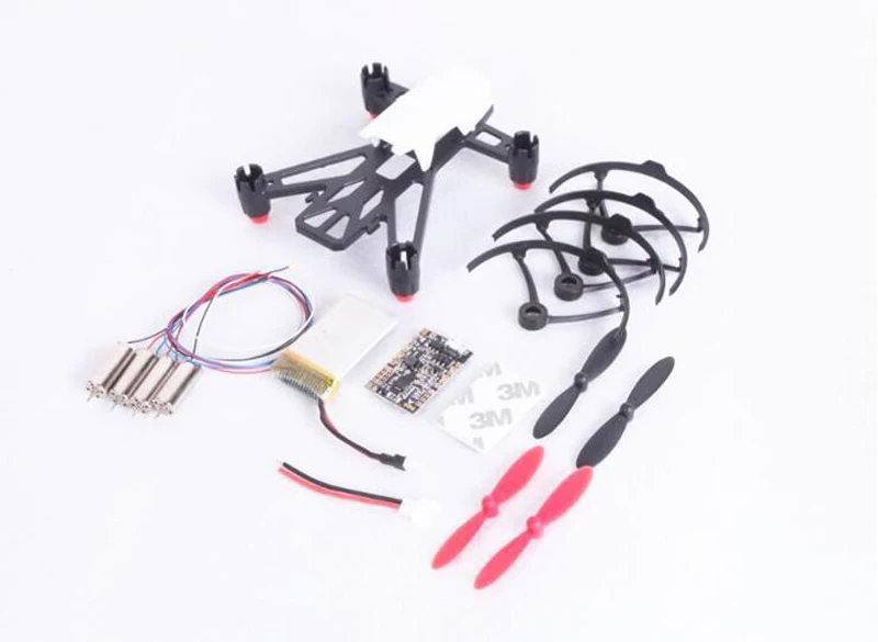 

KINGKONG Q100 frame 8520 hollow cup motor + F3 brush flight control + propeller + Paddle protection for FPV small quadcopter