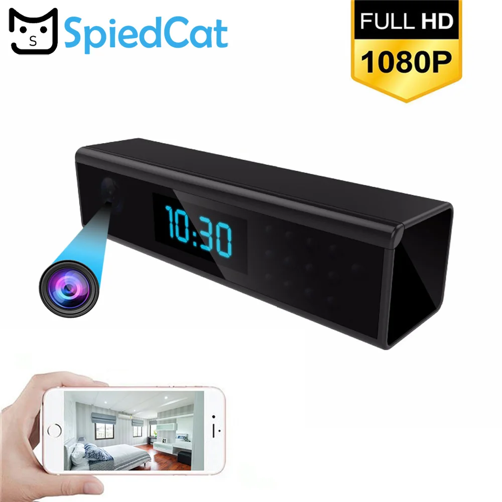 

New WiFi Cam IP Table Clock Mini Camera 1080P HD Camcorder Alarm Setting Night Vision Motion Sensor DV DVR Camcorder CAM