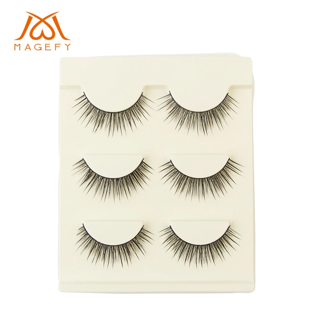 

Wholesale 50 boxes natural false eyelashes fake lashes long makeup 3d mink lashes extension eyelash mink eyelashes for beauty