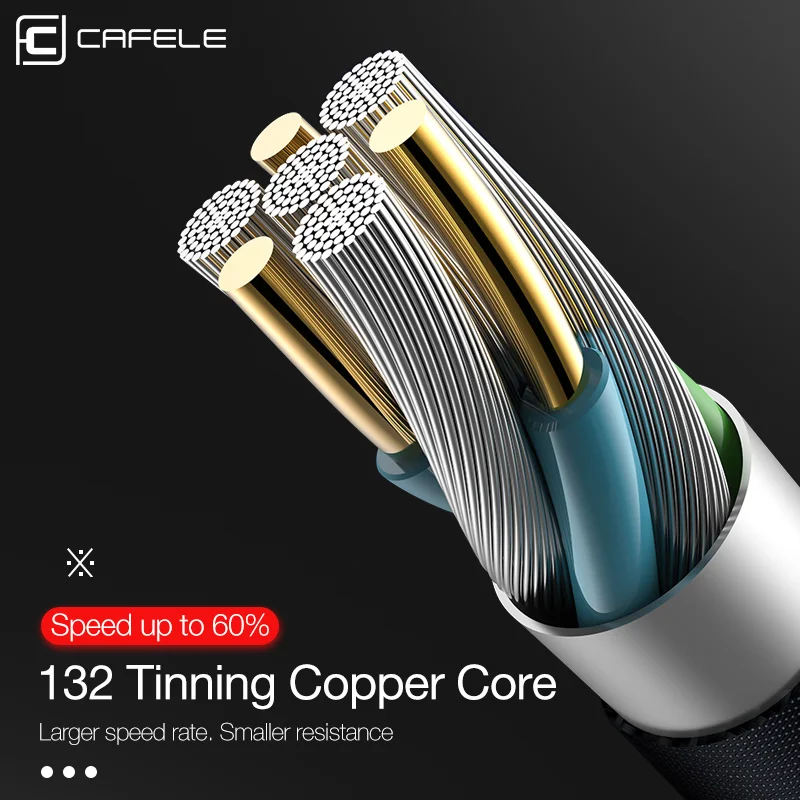 Cafele LED كابل يو إس بي المصغّر usb ل Xiaomi ملاحظة 6 5 الموالية سريع كابل شحن الهاتف المحمول شاحن الحبل كابل البيانات مايكرو usb 120 سنتيمتر