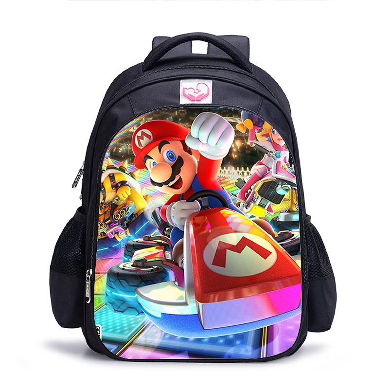 16 дюймов Mario Sonic Boom Hedgehogs детские школьные сумки ортопедический рюкзак детский школьный рюкзак для мальчиков Mochila Infantil сумки с рисунком - Цвет: Mario 5