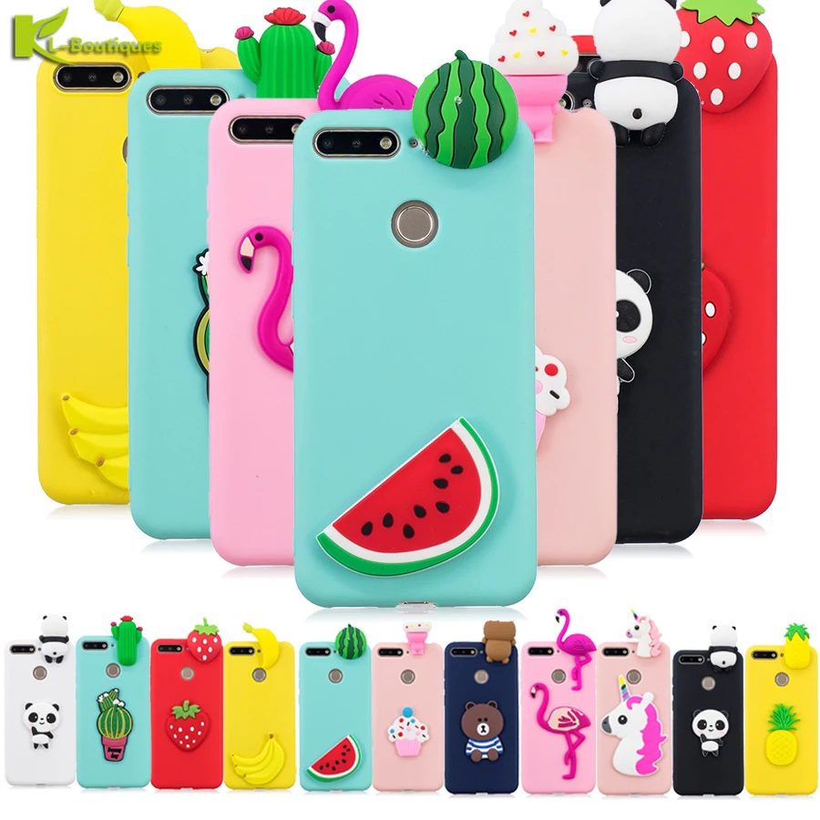 

For Huawei Honor 7A Pro Case on Honor 7A Pro Cover Soft Silicone TPU 3D Cartoon Phone Back Cover Case For Huawei Honor 7A Pro