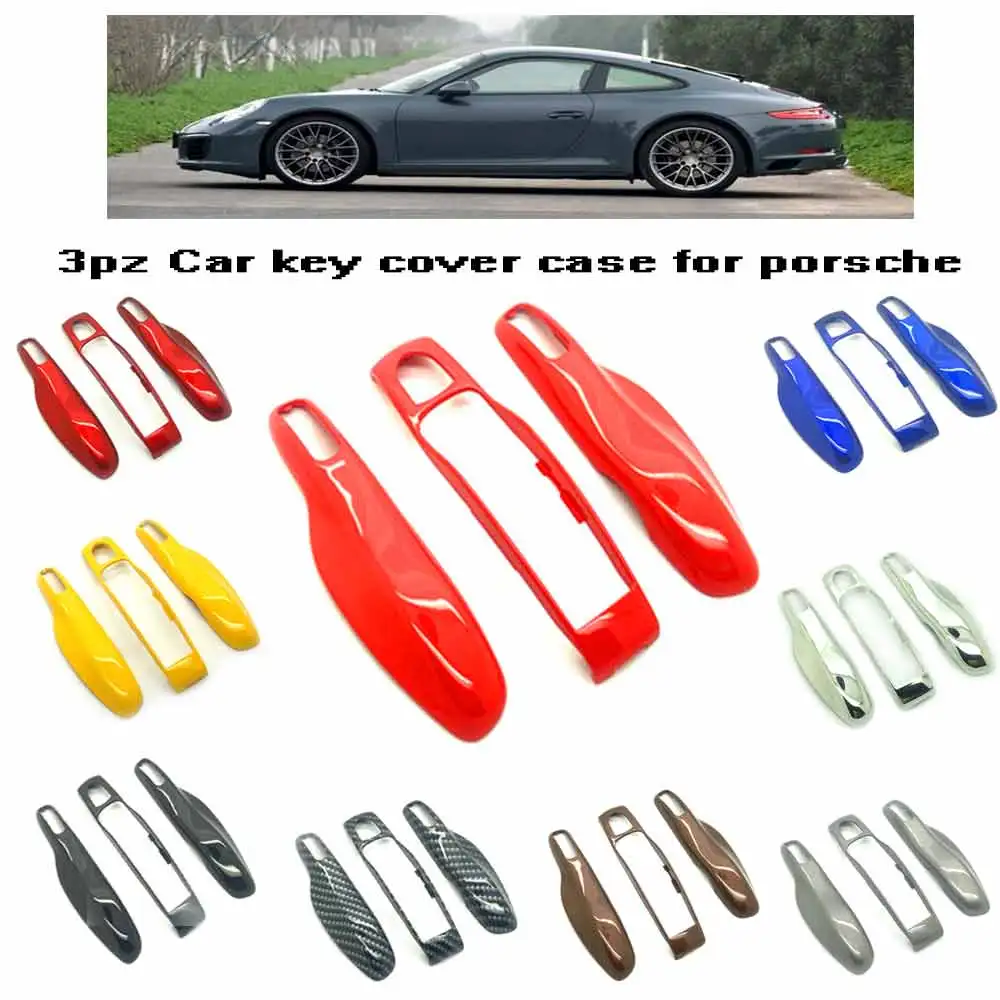 3PZ Smart Key Средний+ сбоку Кепки Крышка корпуса Shell чехол для Porsche Boxster Cayenne Panamera Macan Cayman 911 918 996 997 991