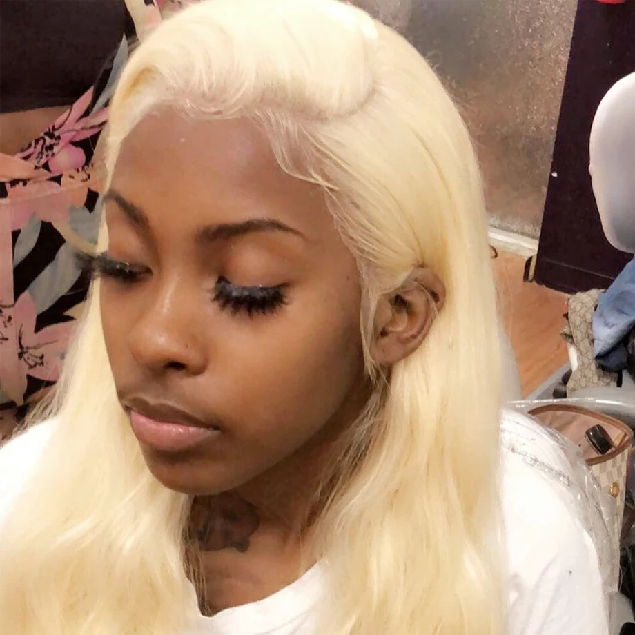 Blonde Lace Front Wig 613 Human Hair Wigs for black women Pre Plucked