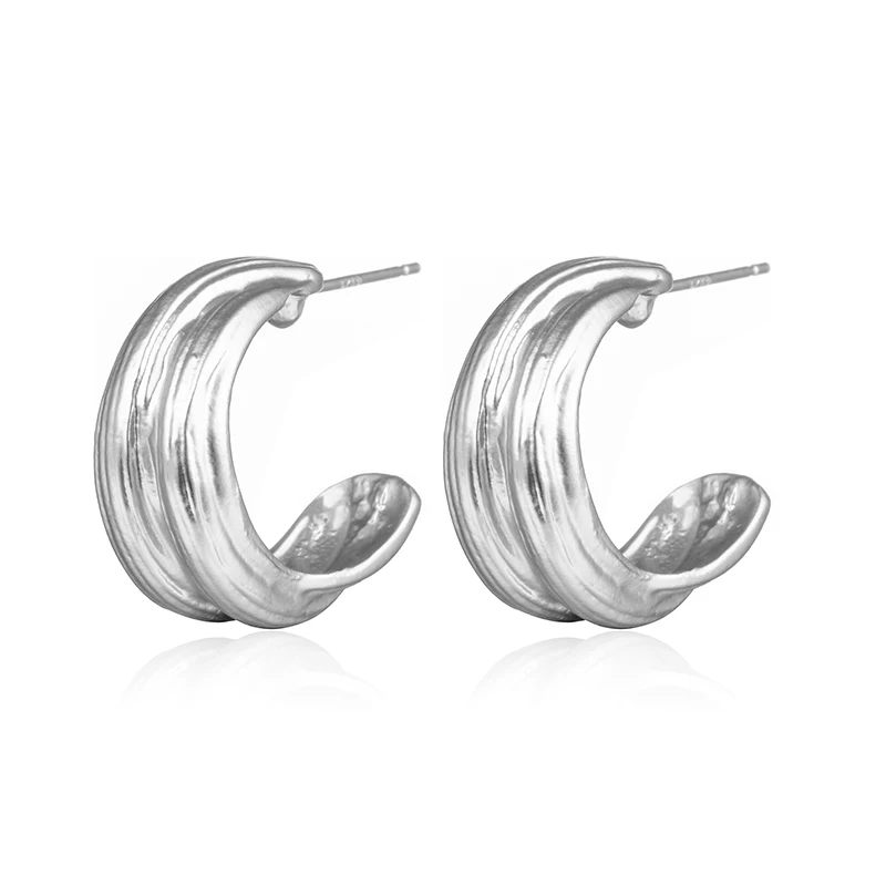 Small Circle Hoop Earrings For Women Retro New Alloy Round Earring Fashion Party Ear Jewelry boucle d'oreille femme 2020 | Украшения и
