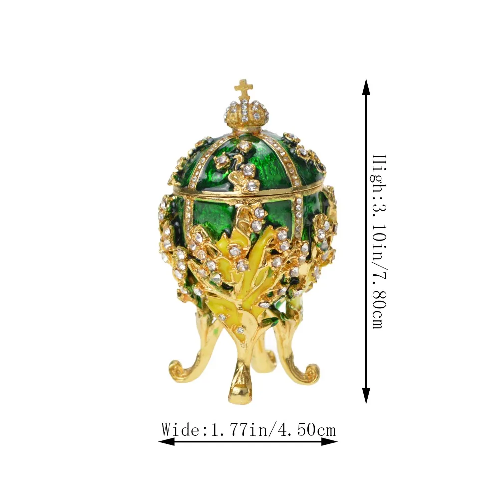 Fetcher бренд Металл Exqusite маленькое яйцо Faberge для украшения дома