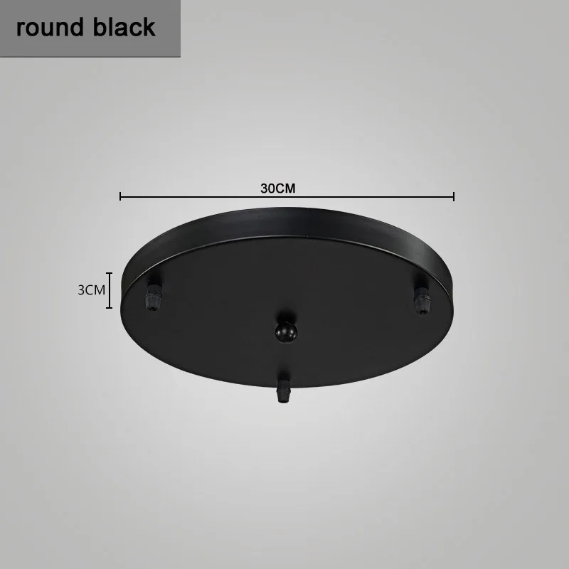 Светильник, Потолочная пластина, основание, круглая пластина, черная/белая, круглая, прямоугольная, держатель лампы, Цоколи лампы, люстра, балдахин, пластина