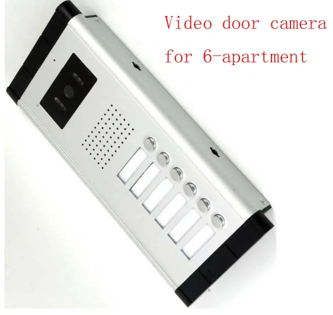 

XinSiLu Apartment Video Door Phone Camera Intercom IR Night Vision Doorbell for 6 Units Apartment Suitable 6-Stories Building