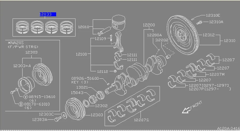 SIZE STD Piston Set For Ford Focus Ecosport Mazda 3 2.0L