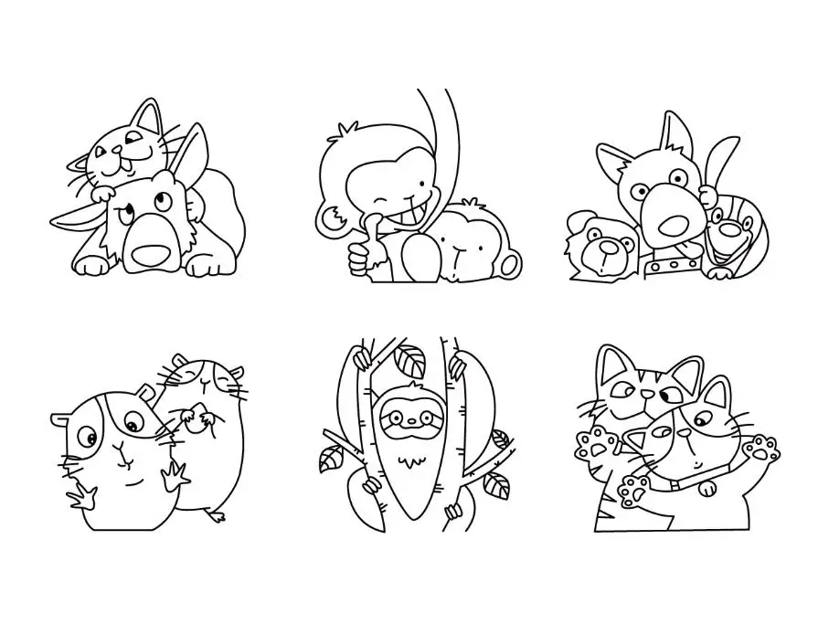 

Small animalsTransparent Clear Silicone Stamp/Seal for DIY scrapbooking/photo album Decorative clear stamp A1069