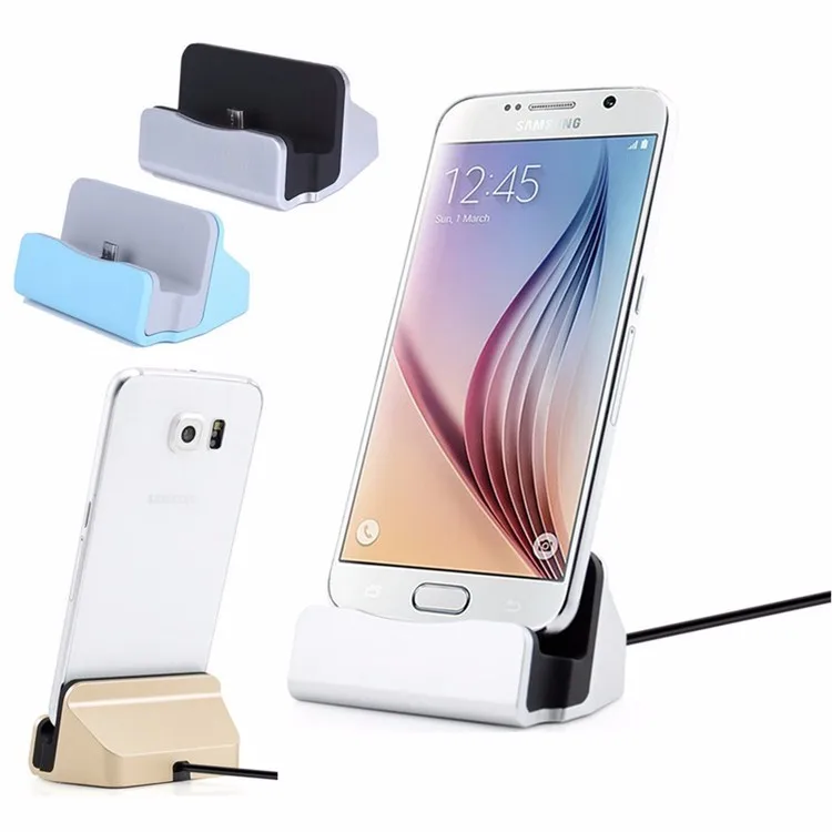 

Micro USB Data Sync Desk Phone Charging Dock Station Stand Charger Cable For Samsung Huawei P8 Lite P9 Lite