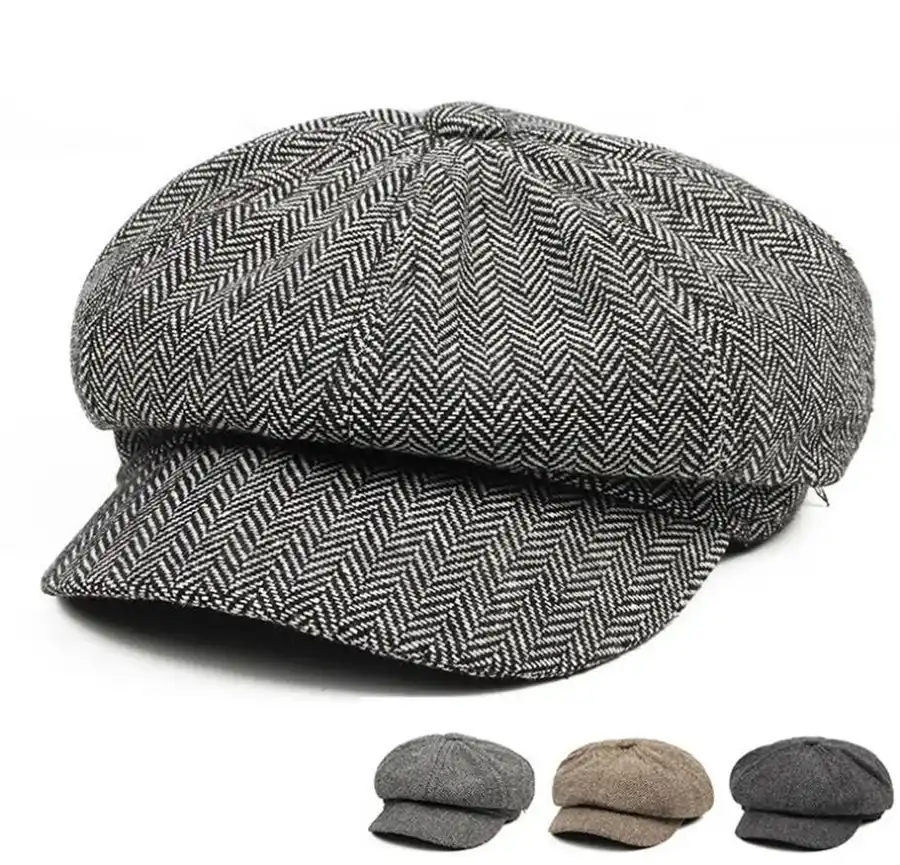 Suvimuga Gorro De Hombre Boina Newsboy Flat Ivy Gatsby Sombrero De Conducci/ón De Taxi De Moda