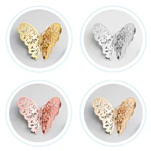 12 шт./компл. полые 3D настенное украшение в виде бабочки Стикеры для Свадебные украшения гостиной домашний декор золотого и серебряного цвета наклейки в форме бабочек