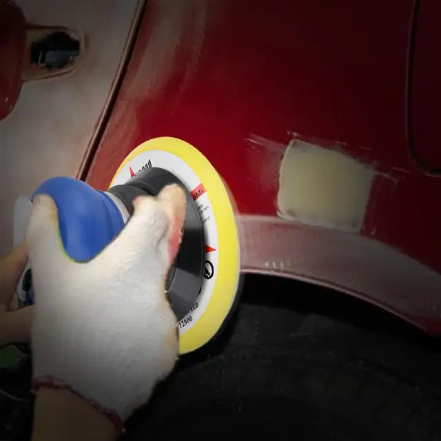 5 Inch Air Palm Random Orbital Sander Pneumatic Polisher Vacuum Polisher With Hose Sanding Tool